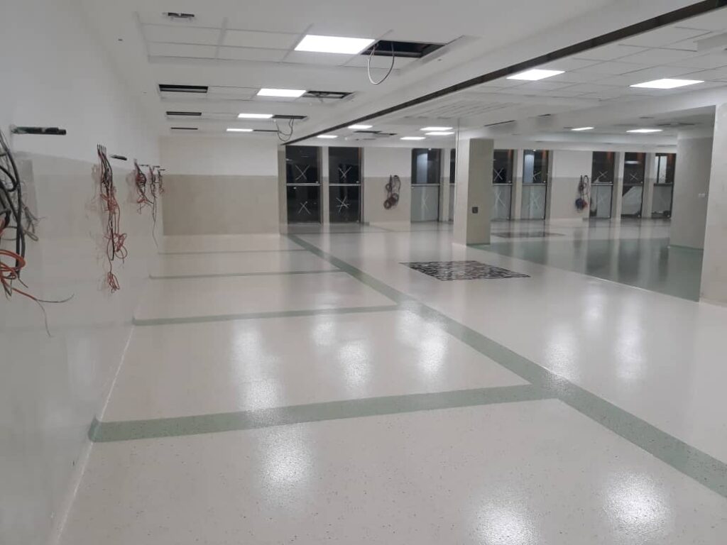 کفپوش اپوکسی بیمارستان تامین اجتماعی شهرکرد