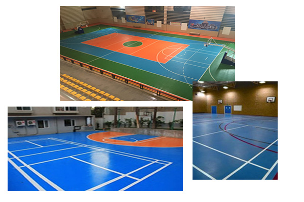 اجرای کفپوش پلی یورتان ورزشی