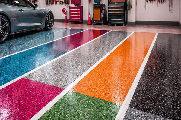کفپوش پارکینگ رنگی